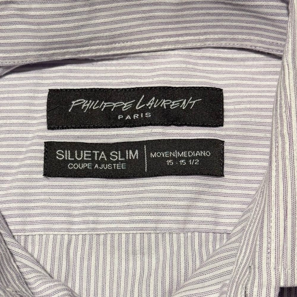 Men's Slim Fit Striped Shirt - Gray